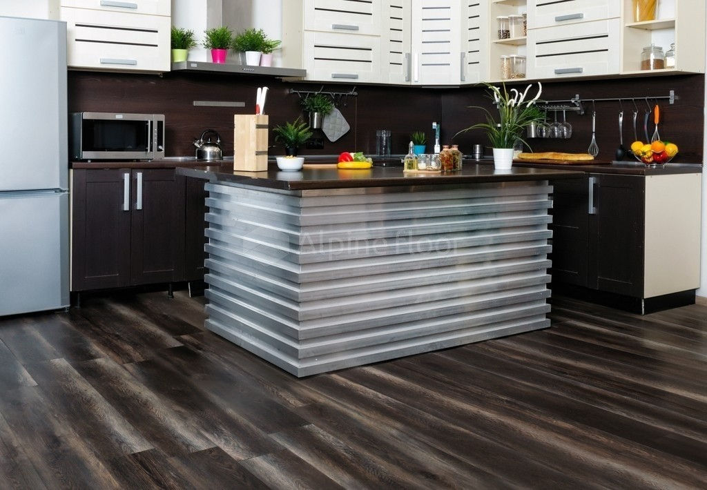 Кварцвиниловая плитка "Alpine Floor" Орех Темный  (1219*184*2мм) — купить в Тамбове