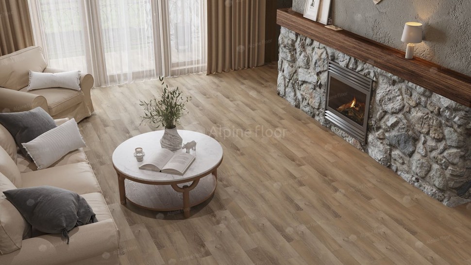 Виниловая плитка "Alpine Floor" Parquet LVT Дуб Синистра (590*118*2,5 мм) — купить в Тамбове
