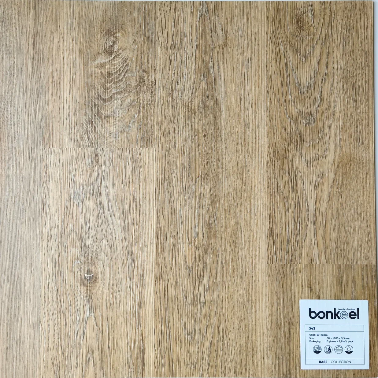 Плитка ПВХ "Bonkeel" Base New 343 (1220*150*3,5 мм) — купить в Тамбове