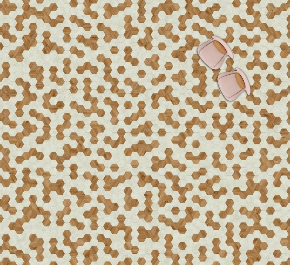 Виниловая плитка "Moduleo" Moods Hexagon 322 (226,32*196*2,5 мм) — купить в Тамбове