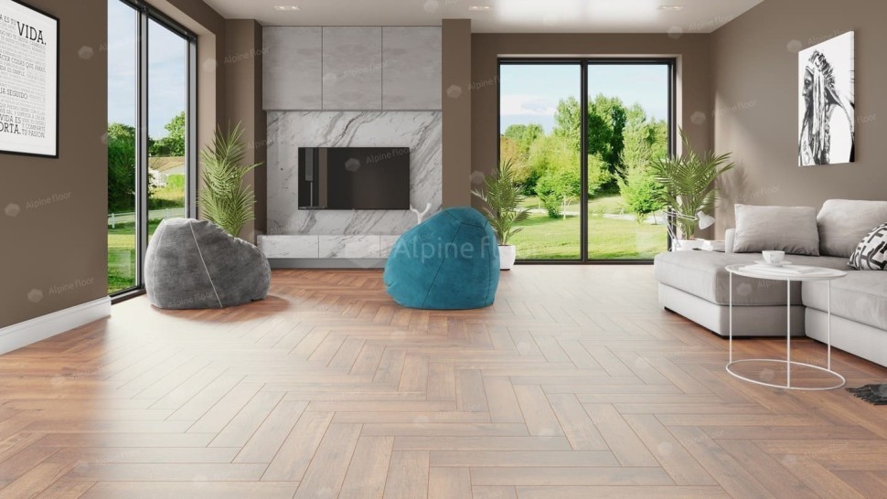 Виниловая плитка "Alpine Floor" Parquet LVT Дуб Royal (590*118*2,5 мм) — купить в Тамбове