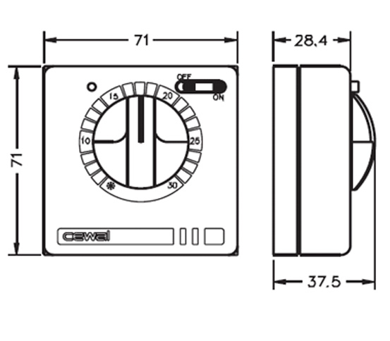Терморегулятор Cewal RQ30 — купить в Тамбове