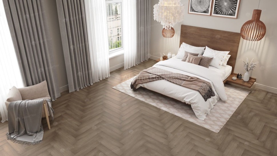 Виниловая плитка "Alpine Floor" Parquet LVT Дуб Насыщенный (590*118*2,5 мм) — купить в Тамбове
