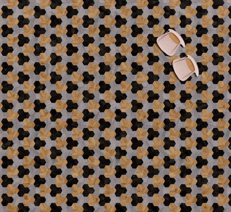 Виниловая плитка "Moduleo" Moods Hexagon 353 (226,32*196*2,5 мм) — купить в Тамбове