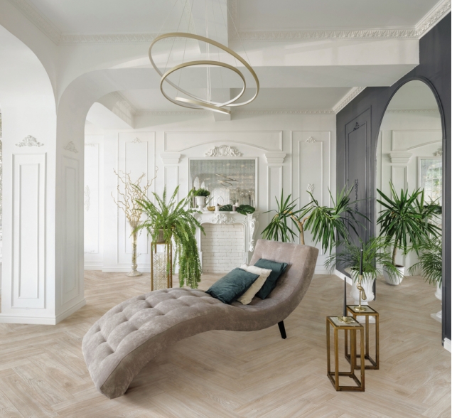 Виниловый ламинат SPC "Cronafloor" Herringbone Дуб Ницца (640*128*4,5 мм) — купить в Тамбове