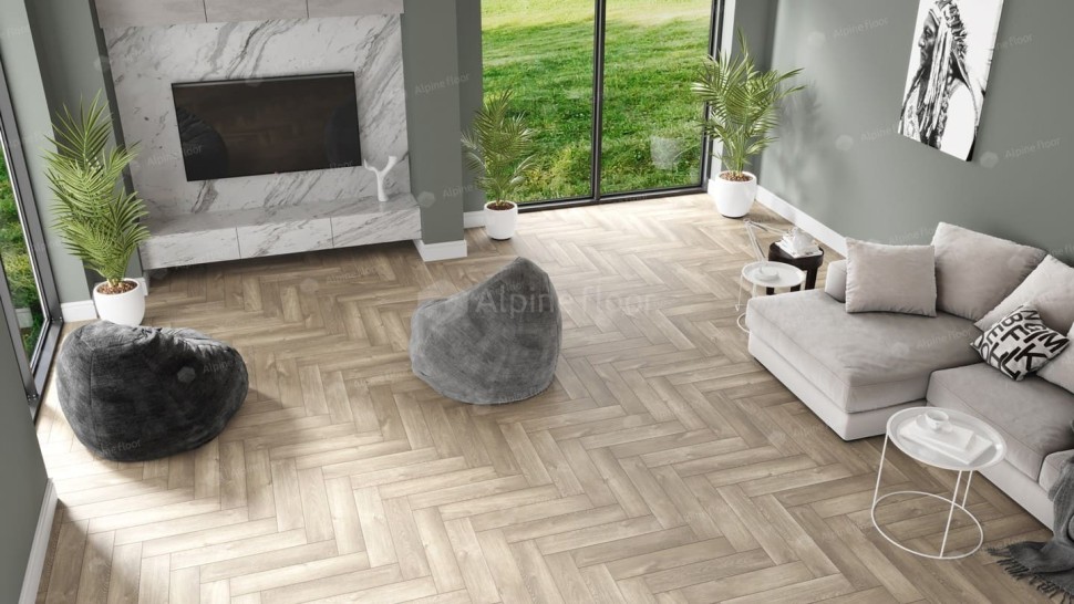 Виниловая плитка "Alpine Floor" Parquet LVT Дуб Натуральный Отбеленный (590*118*2,5 мм) — купить в Тамбове