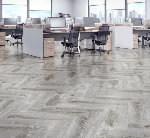 Виниловый ламинат SPC "Cronafloor" Herringbone Дуб Страсбург (640*128*4,5 мм) — купить в Тамбове
