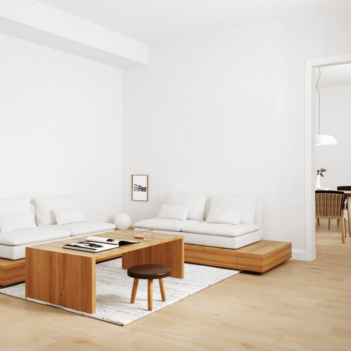 Виниловое напольное покрытие ScandiWood 19 Дуб Шампань (180*1220*5 мм) — купить в Тамбове