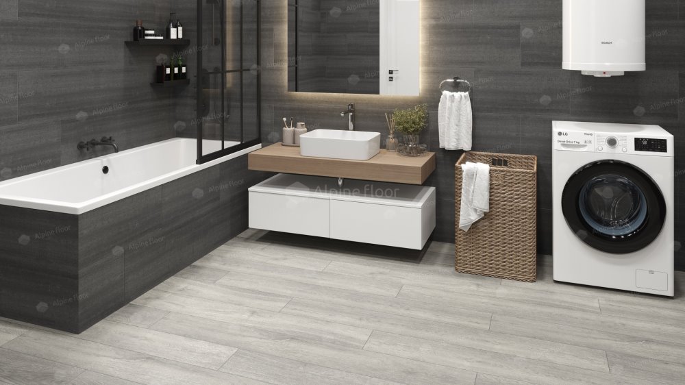 SPC Ламинат "Alpine Floor" Дуб платина (1524*180*8 мм) — купить в Тамбове