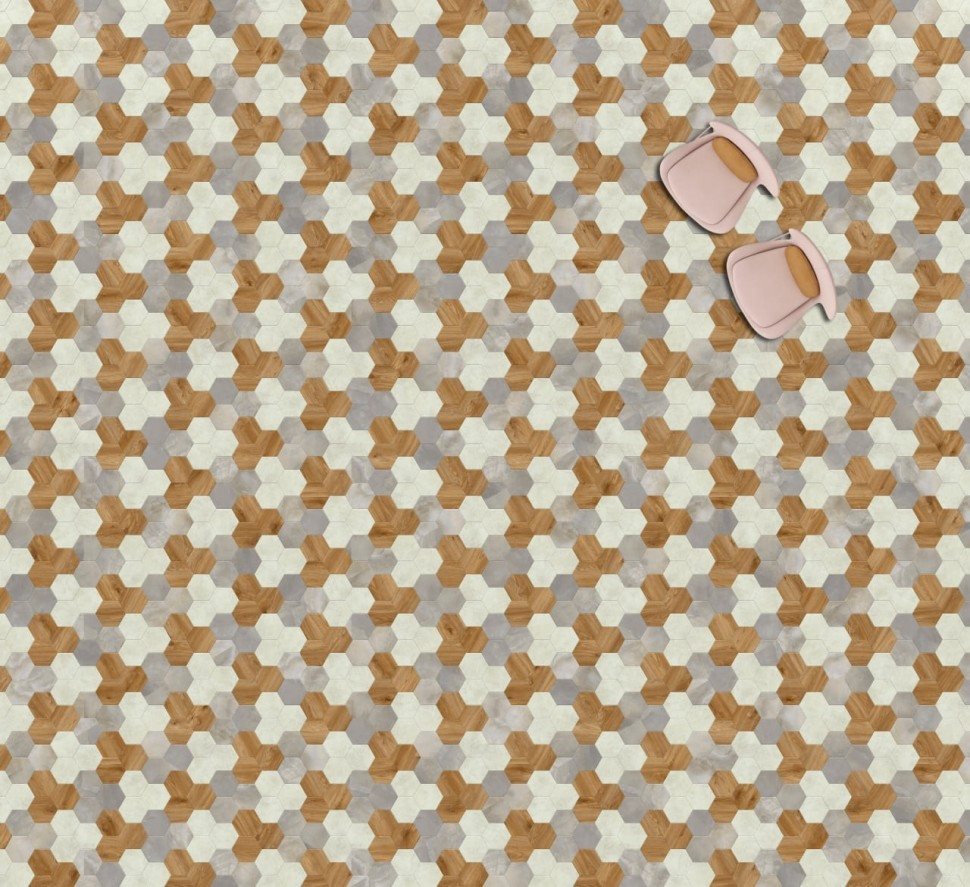 Виниловая плитка "Moduleo" Moods Hexagon 351 (226,32*196*2,5 мм) — купить в Тамбове