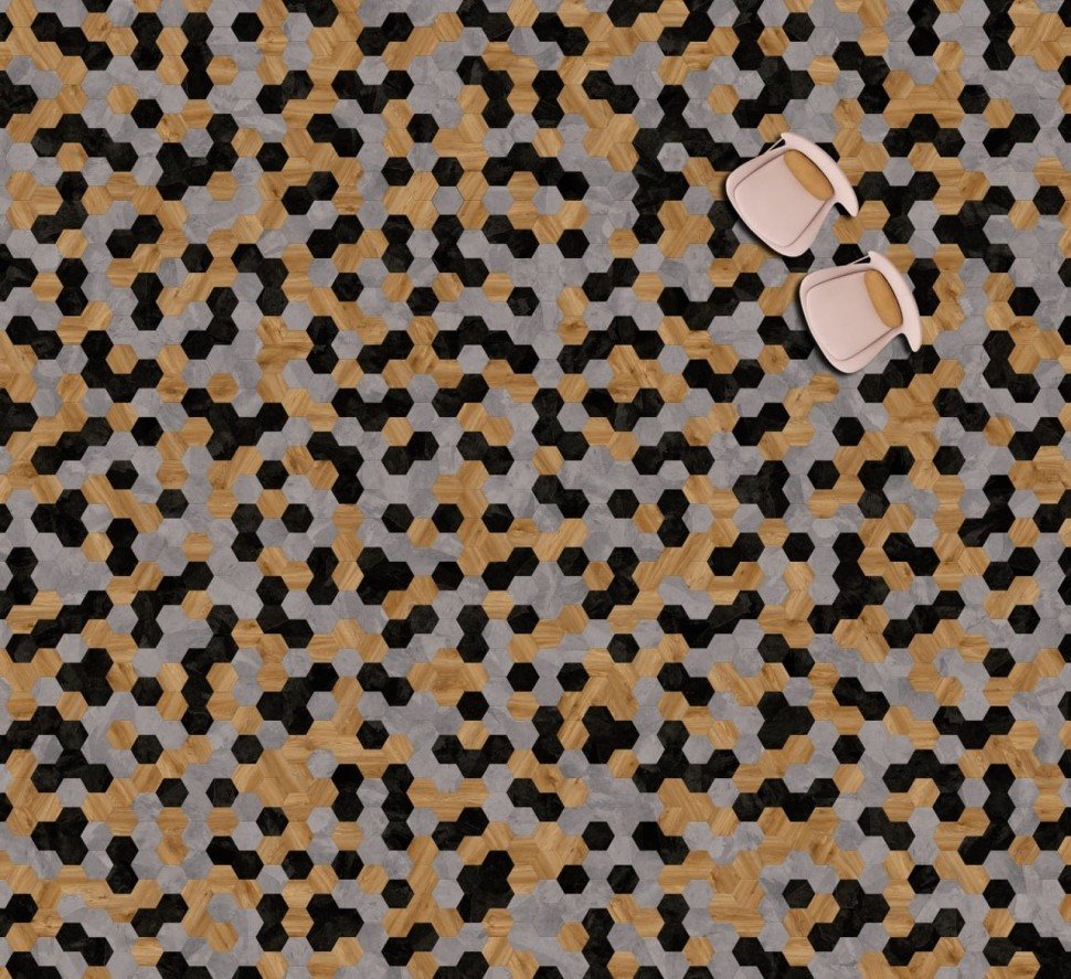 Виниловая плитка "Moduleo" Moods Hexagon 343 (226,32*196*2,5 мм) — купить в Тамбове