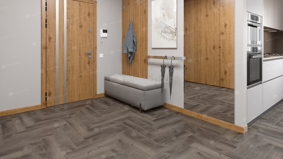 Виниловая плитка "Alpine Floor" Parquet LVT Дуб Мерга (590*118*2,5 мм) — купить в Тамбове