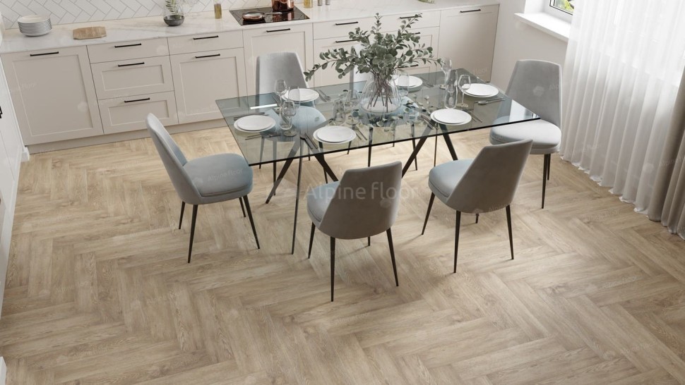 Виниловая плитка "Alpine Floor" Parquet LVT Дуб Ваниль Селект (590*118*2,5 мм) — купить в Тамбове