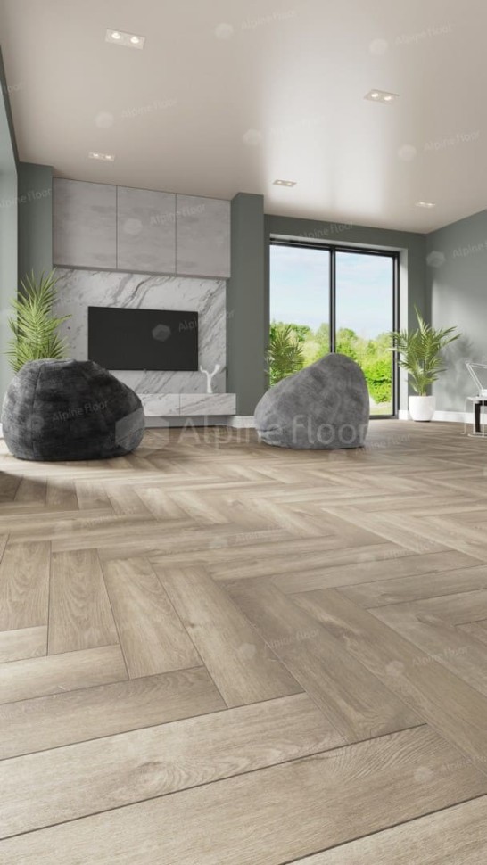 Виниловая плитка "Alpine Floor" Parquet LVT Дуб Натуральный Отбеленный (590*118*2,5 мм) — купить в Тамбове