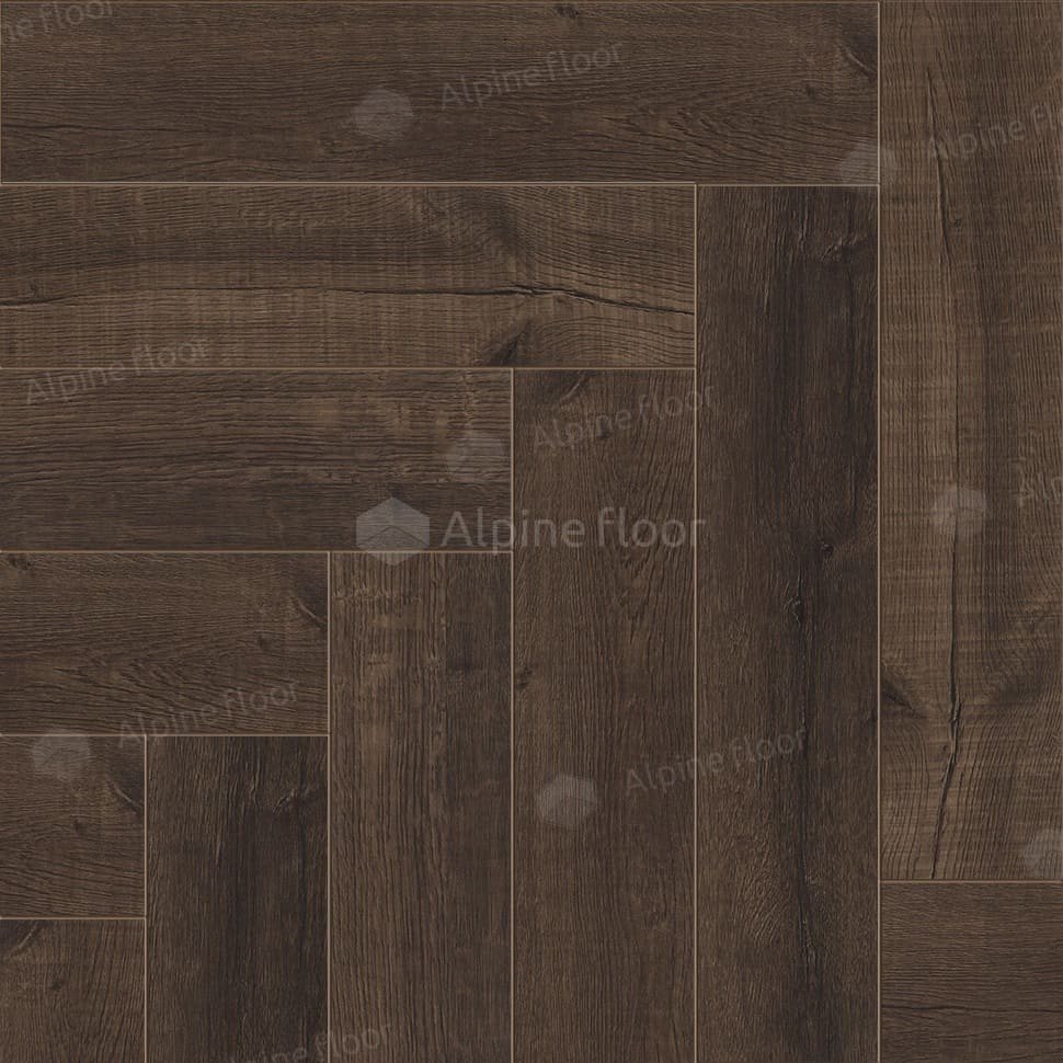 Виниловая плитка "Alpine Floor" Parquet LVT Дуб Альферац (590*118*2,5 мм) — купить в Тамбове