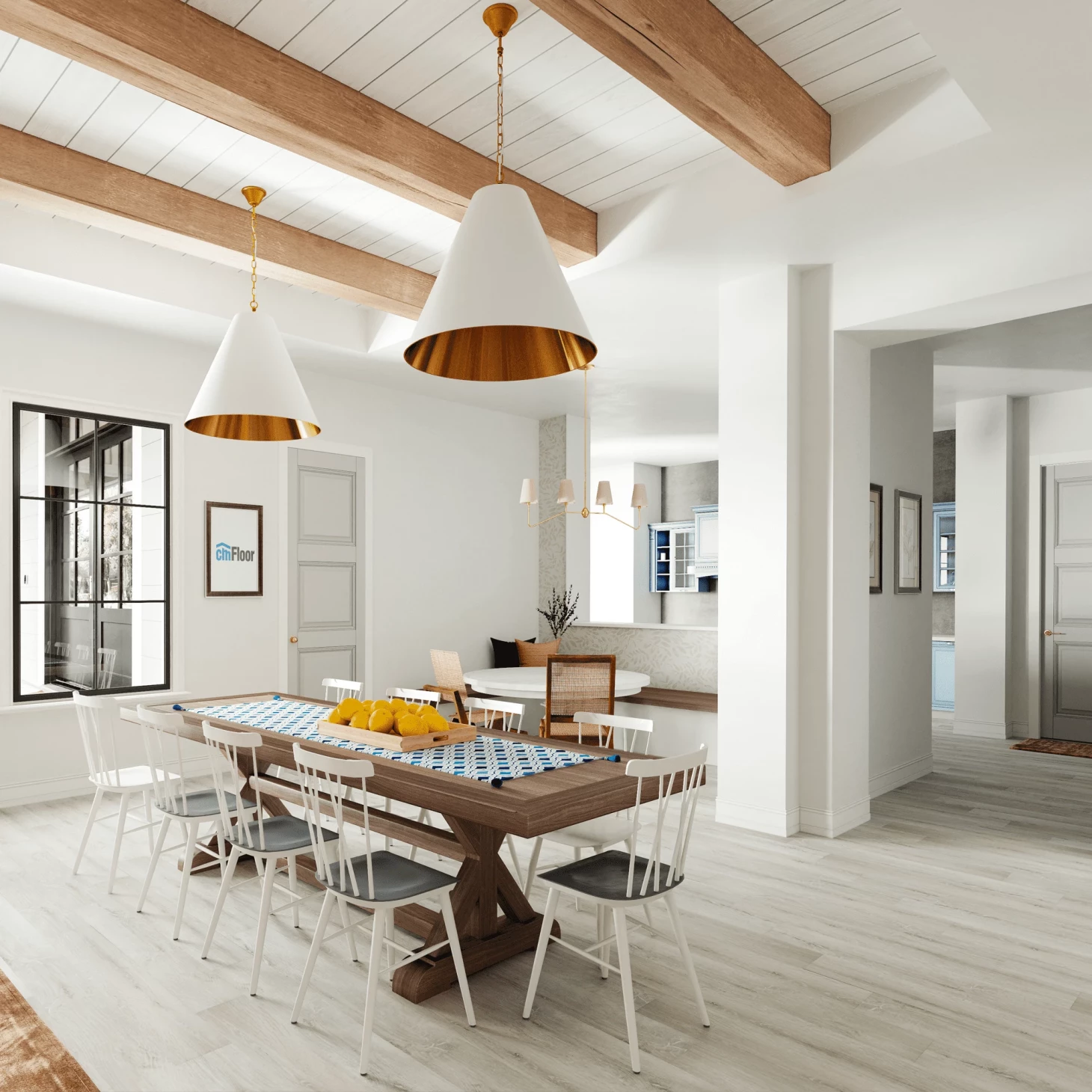 SPC плитка для пола Дуб Ледяной (1220*180*4 мм) — купить в Тамбове