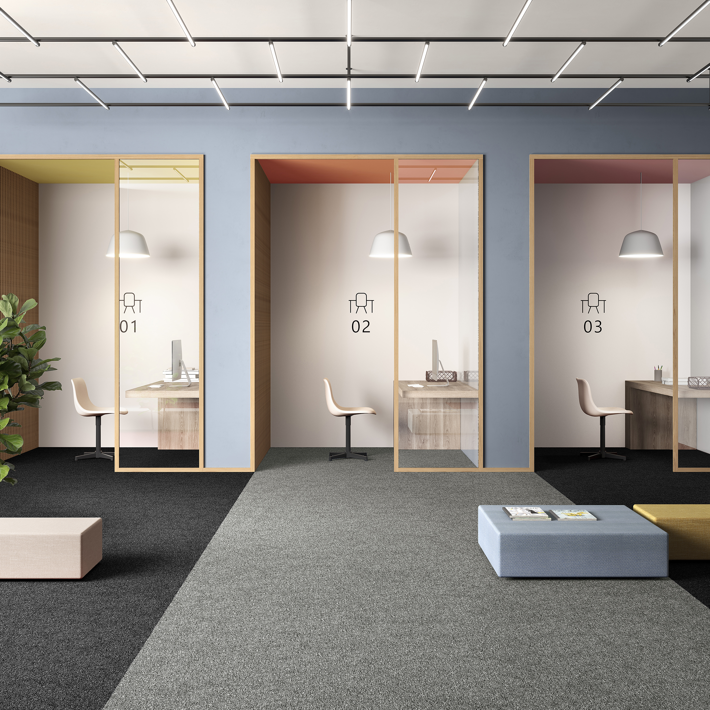 Ковровая плитка Medusa Tile 94 (500*500*5 мм) — купить в Тамбове