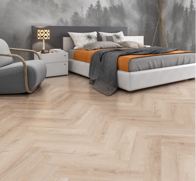 Виниловый ламинат SPC "Cronafloor" Herringbone Дуб Дижон (640*128*4,5 мм) — купить в Тамбове