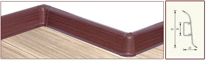 Плинтус "Идеал" пластиковый Комфорт Клен (2500*22*55 мм) — купить в Тамбове