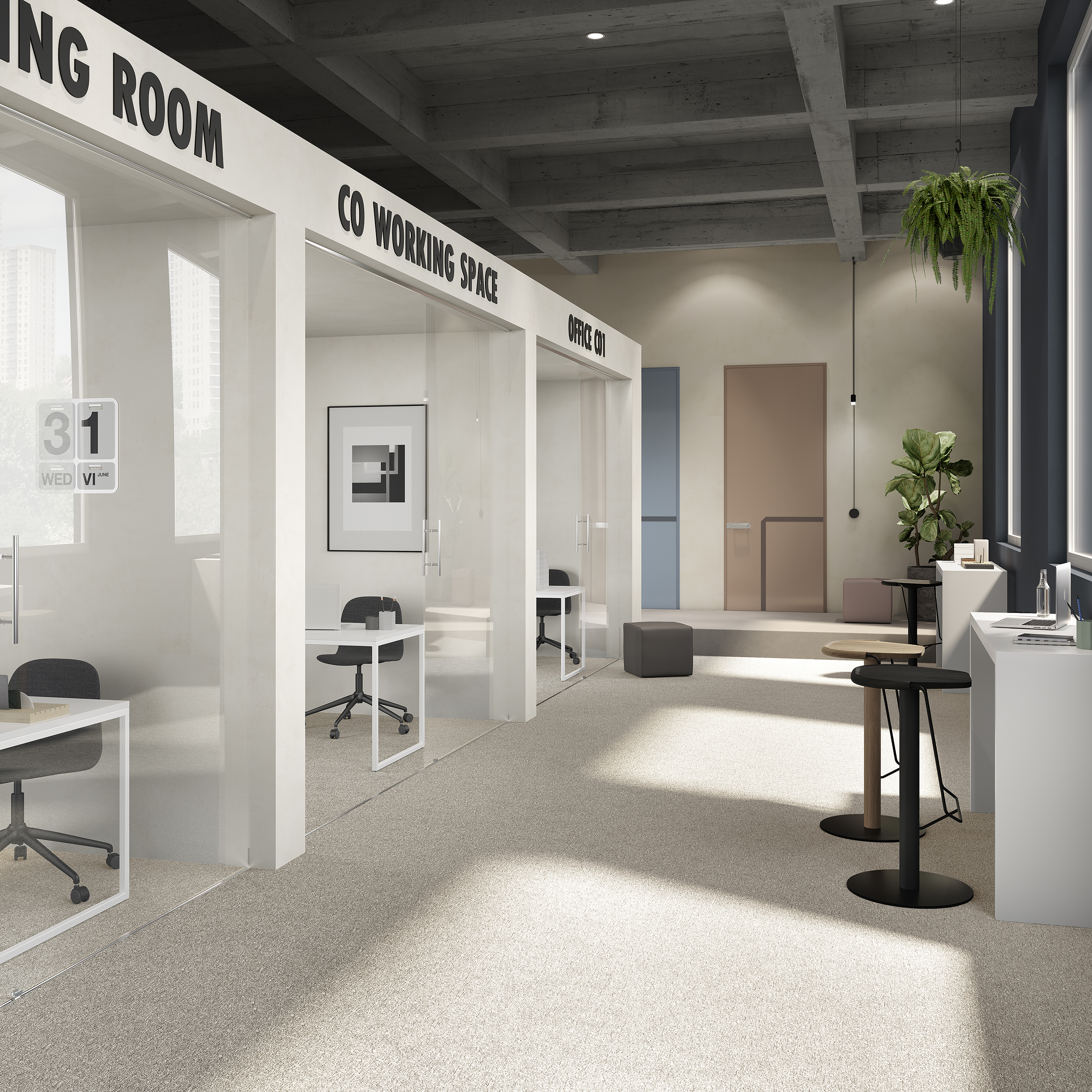 Ковровая плитка Medusa Tile 33 (500*500*5 мм) — купить в Тамбове