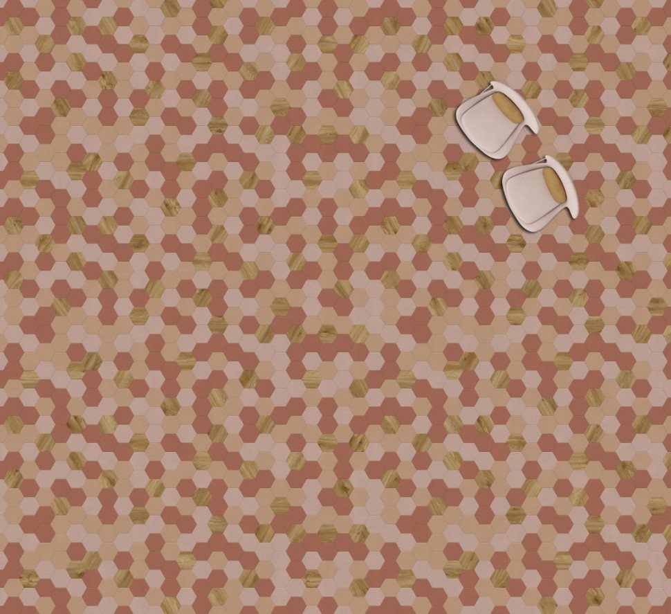 Виниловая плитка "Moduleo" Moods Hexagon 350 (226,32*196*2,5 мм) — купить в Тамбове