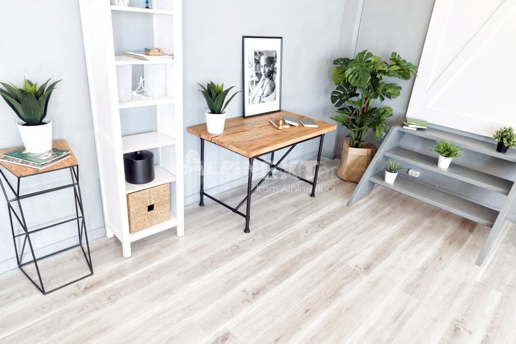 Замковая ПВХ плитка "Alpine Floor" Дуб выбеленный  (1220*183*4мм) — купить в Тамбове