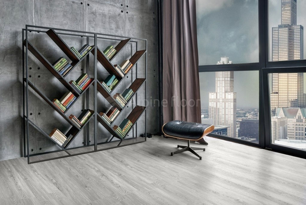 Замковая ПВХ плитка Секвойя Снежная  (1219*184*3,2мм) — купить в Тамбове