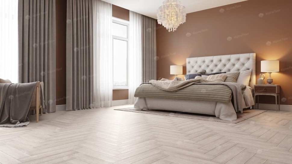 Виниловая плитка "Alpine Floor" Parquet LVT Голубой Лес (590*118*2,5 мм) — купить в Тамбове
